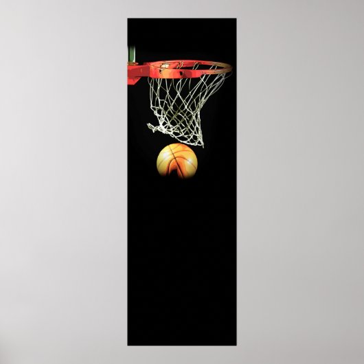 Panorama Vertikales Basketball Türplakat Poster (Vorne)