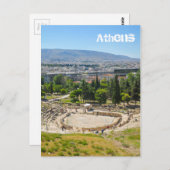Panorama von Athen, Griechenland Postkarte (Vorne/Hinten)