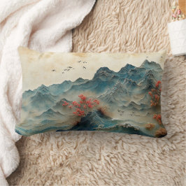 Panorama von Bergen und Meer, 2-seitiges Design, Lendenkissen