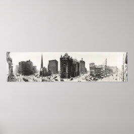 Panorama von Buffalo, New York von 1911. Poster