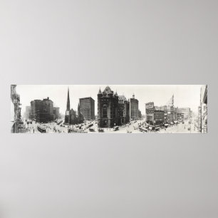 Panorama von Buffalo, New York von 1911. Poster