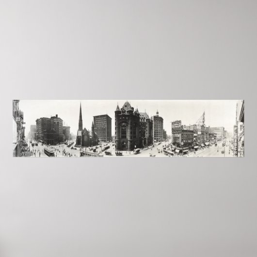 Panorama von Buffalo, New York von 1911. Poster (Vorne)