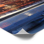 Panorama von Chicago, Illinois über den See Poster (Ecke)