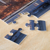 Panorama von Chicago, Illinois über den See Puzzle (Seite)