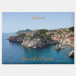 Panorama von Dubrovnik in Kroatien Magnet