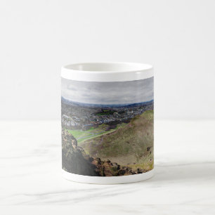 Panorama von Edinburgh Schottland von Arthurs Seat Kaffeetasse