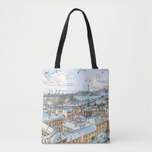 Panorama von Genua Tasche