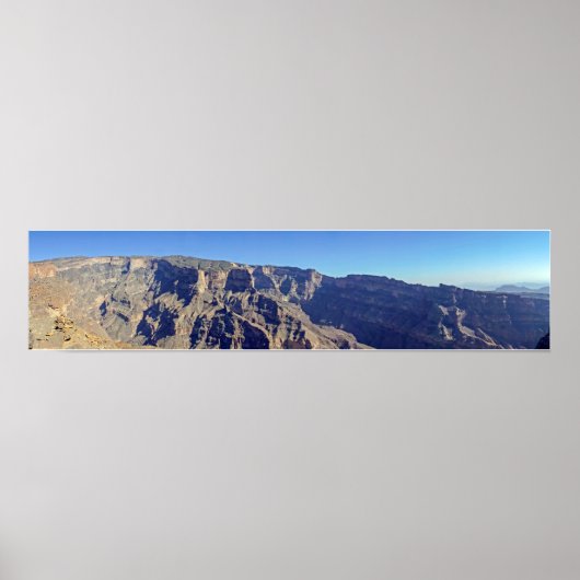 Panorama von Jebel Shams - Sultanat Oman Poster (Vorne)