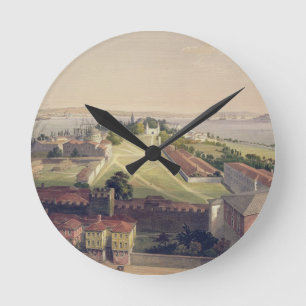 Panorama von Konstantinopele, überziehen 22 von Runde Wanduhr