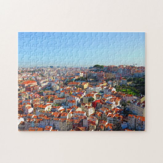 Panorama von Lissabon, Portugal Puzzle (Horizontal)