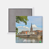 Panorama von Maastricht aus Maas oder Maas Magnet (Vorderseite/Rückseite)