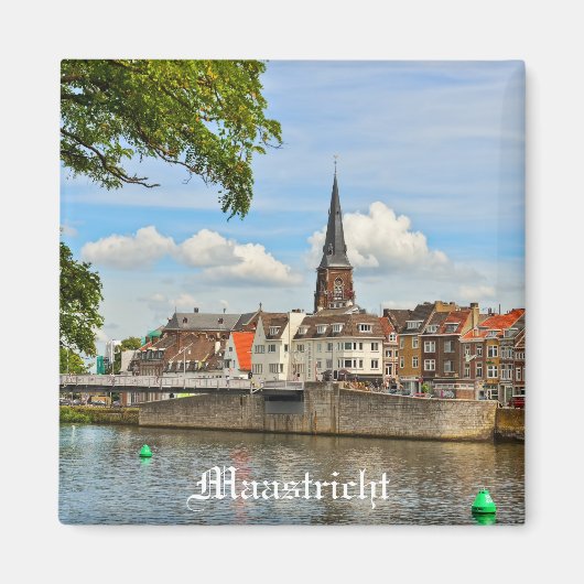 Panorama von Maastricht aus Maas oder Maas Magnet (Vorne)