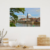 Panorama von Maastricht, Niederlande Poster (Küche)