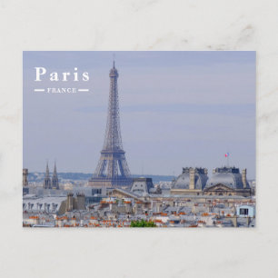 Panorama von Paris Frankreich mit dem ikonischen E Feiertagspostkarte