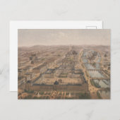 Panorama von Paris, Seine und Louvre Postkarte (Vorne/Hinten)