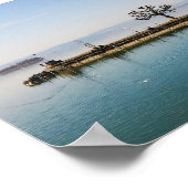 Panorama von Rapperswil St. Gallen in der Schweiz Poster (Ecke)