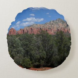 Panorama von Red Rocks in Sedona Arizona Rundes Kissen