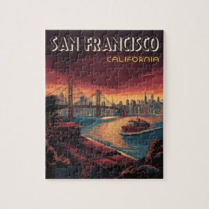 Panorama von San Francisco mit Golden Gate Bridge Puzzle
