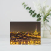 Panorama von Turin mit Maulwurm Antonelliana in de Postkarte (Stehend Vorderseite)