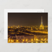 Panorama von Turin mit Maulwurm Antonelliana in de Postkarte (Vorne/Hinten)