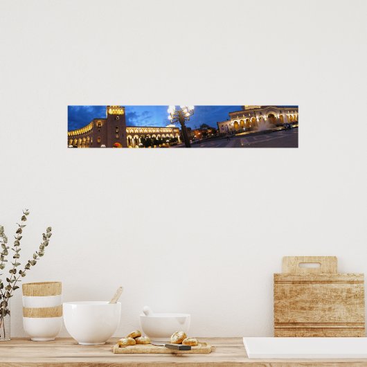 Panorama von Yerevan Poster (Küche)
