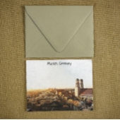 Panoramaansicht München Postkarte