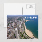 Panoramaaussicht auf Chicago Postkarte (Vorne/Hinten)