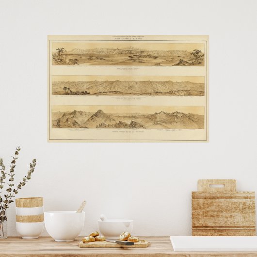 Panoramaaussicht auf Colorado Poster (Küche)