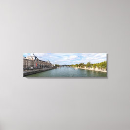 Panoramaaussicht auf das Musee d'Orsay von Pont Ro Leinwanddruck