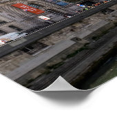 Panoramaaussicht auf das Musee d'Orsay von Pont Ro Poster (Ecke)