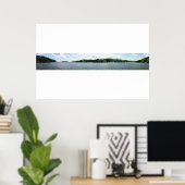 Panoramaaussicht auf den Candlewood Lake Poster (Heimbüro)