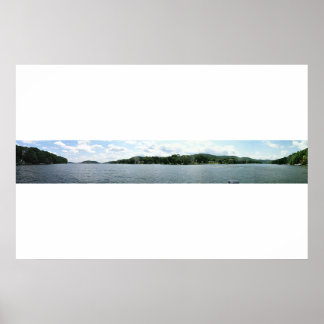 Panoramaaussicht auf den Candlewood Lake Poster