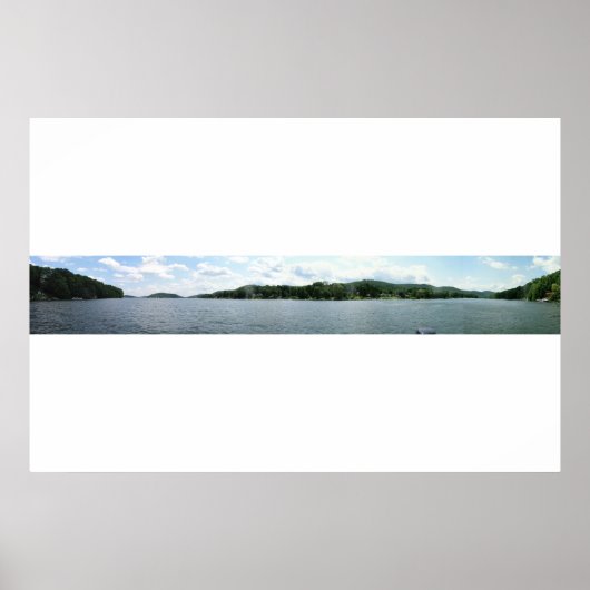 Panoramaaussicht auf den Candlewood Lake Poster (Vorne)