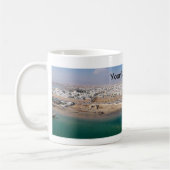 Panoramaaussicht auf den Hafen von Sur - Oman Kaffeetasse (Links)