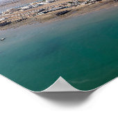Panoramaaussicht auf den Hafen von Sur - Oman Poster (Ecke)