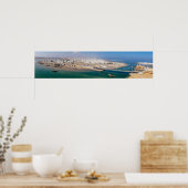 Panoramaaussicht auf den Hafen von Sur - Oman Poster (Küche)
