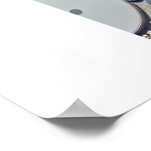 Panoramaaussicht auf den Khalifa Park auf dem Burj Poster (Ecke)