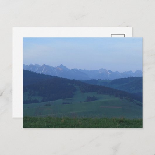 Panoramaaussicht auf den Sonnenaufgang Postkarte (Vorne/Hinten)