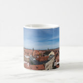 Panoramaaussicht auf die Altstadt von oben in Bamb Kaffeetasse (Mittel)
