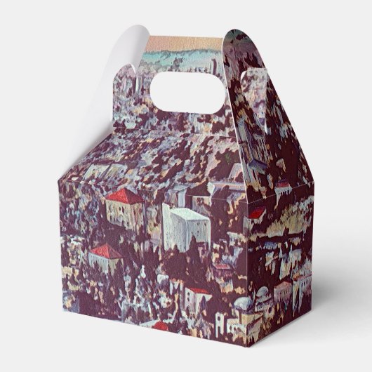 Panoramaaussicht auf Jerusalem Geschenkschachtel (Vorderseite)