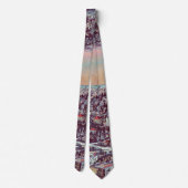 Panoramaaussicht auf Jerusalem Krawatte (Rückseite)