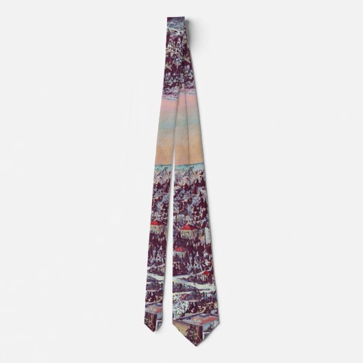 Panoramaaussicht auf Jerusalem Krawatte (Rückseite)