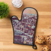 Panoramaaussicht auf Jerusalem Ofenhandschuh (Oben unten)