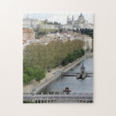 Panoramaaussicht auf Madrid, Spanien Puzzle (Vertikal)