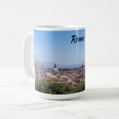Panoramaaussicht auf Rom vom Castel Sant'Angelo Kaffeetasse (Vorderseite Links)