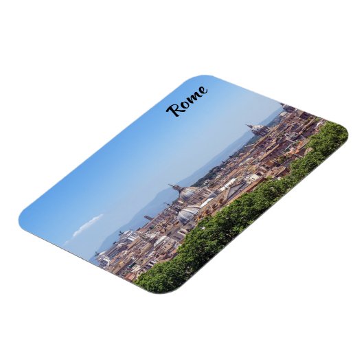 Panoramaaussicht auf Rom vom Castel Sant'Angelo Magnet (Linke Seite)