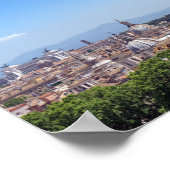 Panoramaaussicht auf Rom vom Castel Sant'Angelo Poster (Ecke)