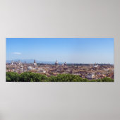 Panoramaaussicht auf Rom vom Castel Sant'Angelo Poster (Vorne)