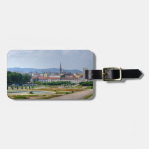 Panoramaaussicht auf Wien Österreich von Belvedere Gepäckanhänger
