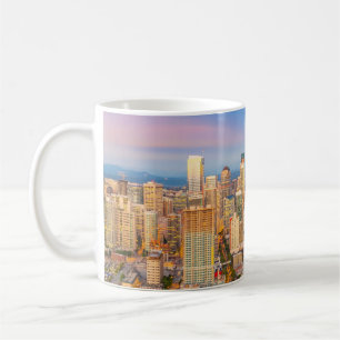 Panoramaaussicht Downtown Seattle Skyline Kaffeetasse